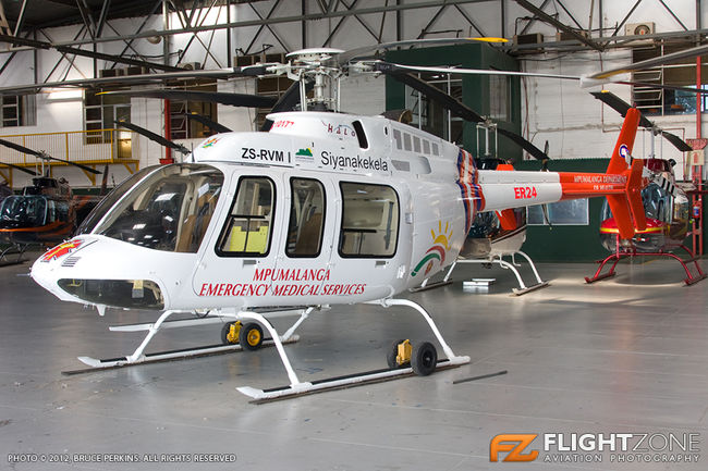 Bell 407 ZS-RVM Rand Airport FAGM