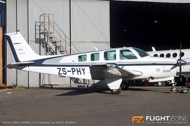 Beechcraft B36TC Bonanza ZS-PHY Rand Airport FAGM 36