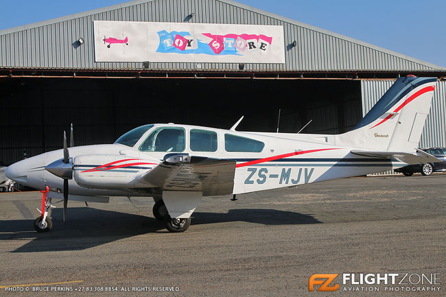 Beechcraft Baron 55 ZS-MJV Rand Airport FAGM