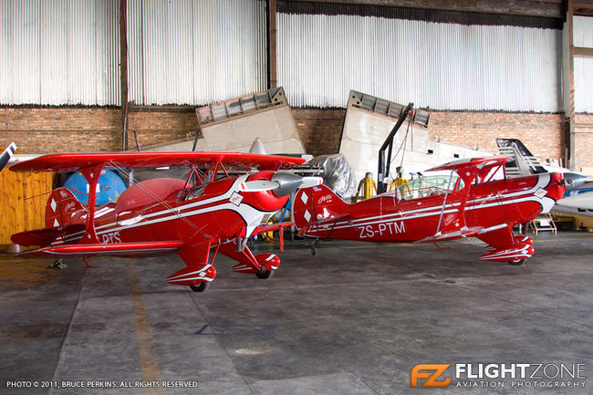 Pitts Special S-2B ZS-PTM ZS-PTS Rand AIRPORT FAGM