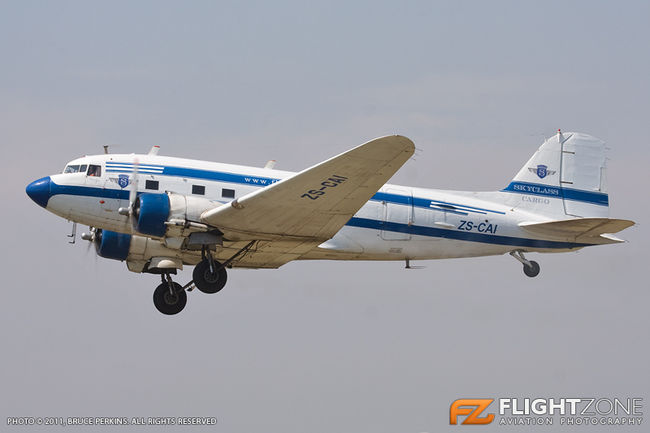 Douglas DC-3 C-47 Dakota ZS-CAI Rand Airport FAGM