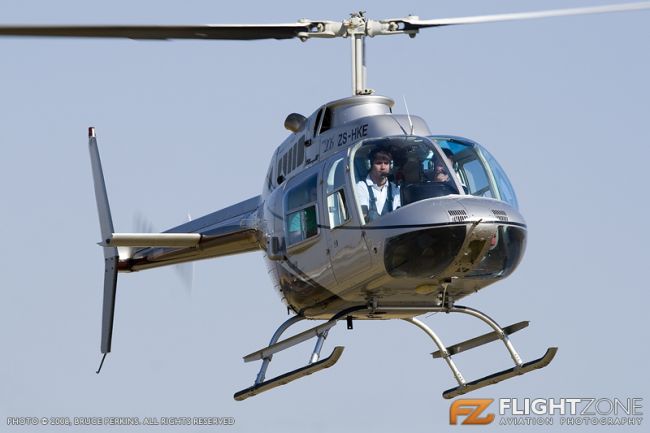 Bell 206B Jet Ranger ZS-HKE Rand Airport FAGM