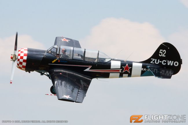 Yak-52 ZU-CWO Vereeniging Airport FAVV