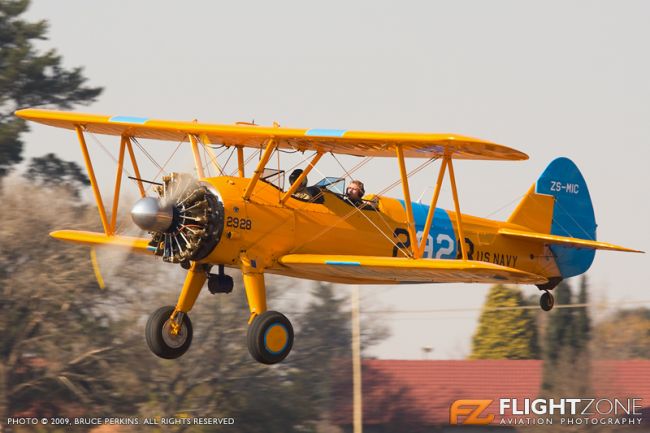 Boeing Stearman ZS-MIC Springs Airfield FASI