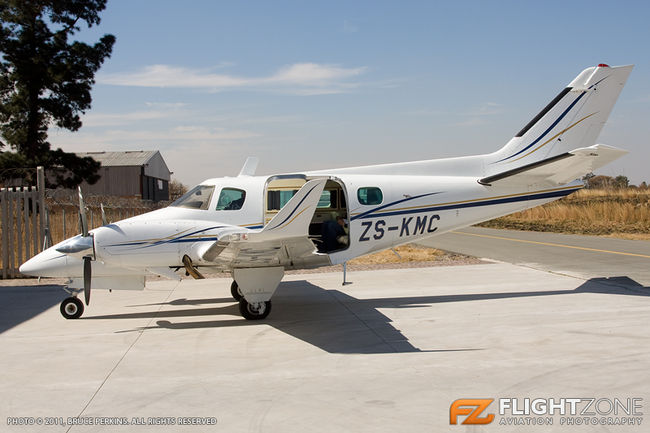 Beechcraft Duke ZS-KMC Rand Airport FAGM