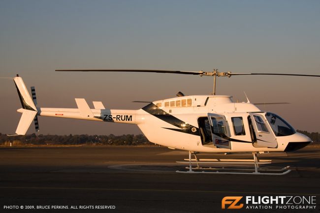 Bell 206L Long Ranger ZS-HUM Grand Central Airport FAGC