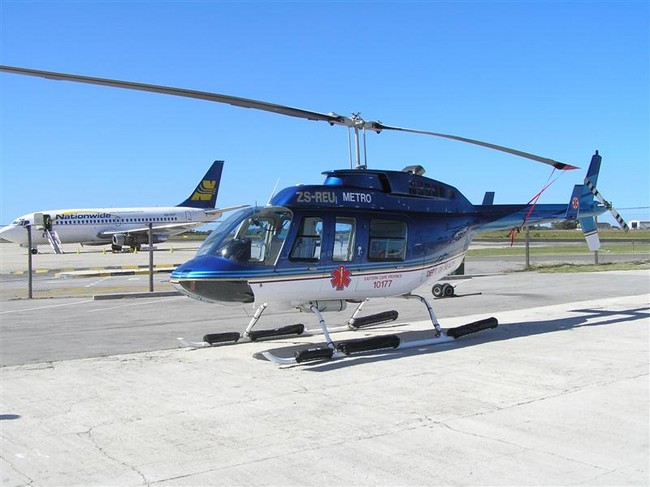 Bell 206L Long Ranger ZS-REU Port Elizabeth Airport FAPE