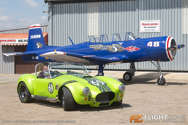 Nanchung CJ-6A ZU-ECE Benoni Brakpan Airfield FABB AC Cobra Car