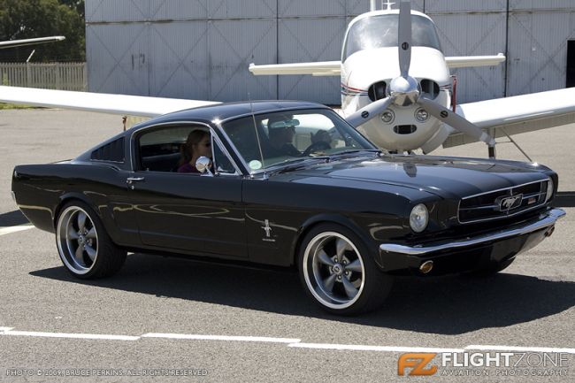1965 Ford Mustang at Rand Airport FAGM