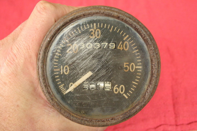 Face of speedometer
